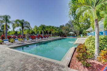 Pool with sundeck